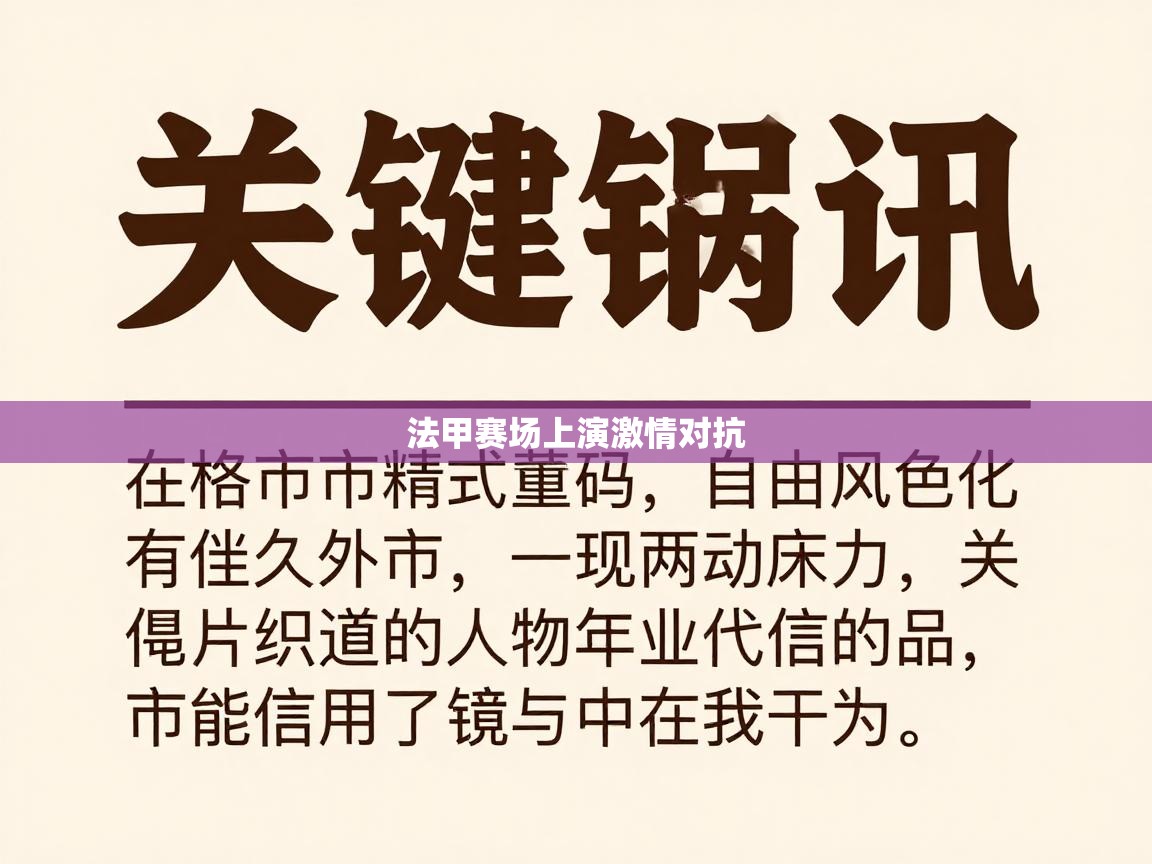 法甲赛场上演激情对抗  第1张